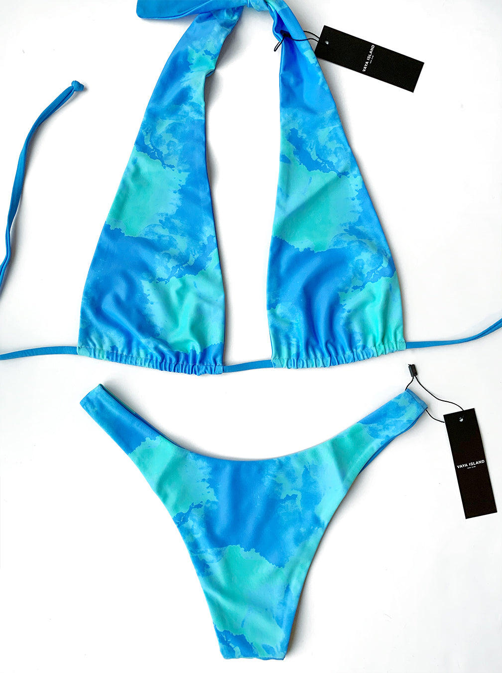 Marley Reversible Top (Blue/Turquoise Tie Dye)