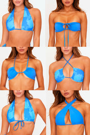 Marley Reversible Top (Blue/Turquoise Tie Dye)