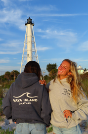 Unisex Wave Hoodie (Grey Blue)