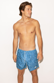 Men's Swim Trunks (Coral Blue)