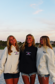 Unisex Embroidered USA Hoodie (Oat Ash)