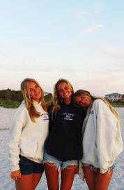Unisex Embroidered USA Hoodie (Navy)