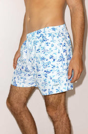 Mens Swim Trunks (Hibiscus Hideaway)