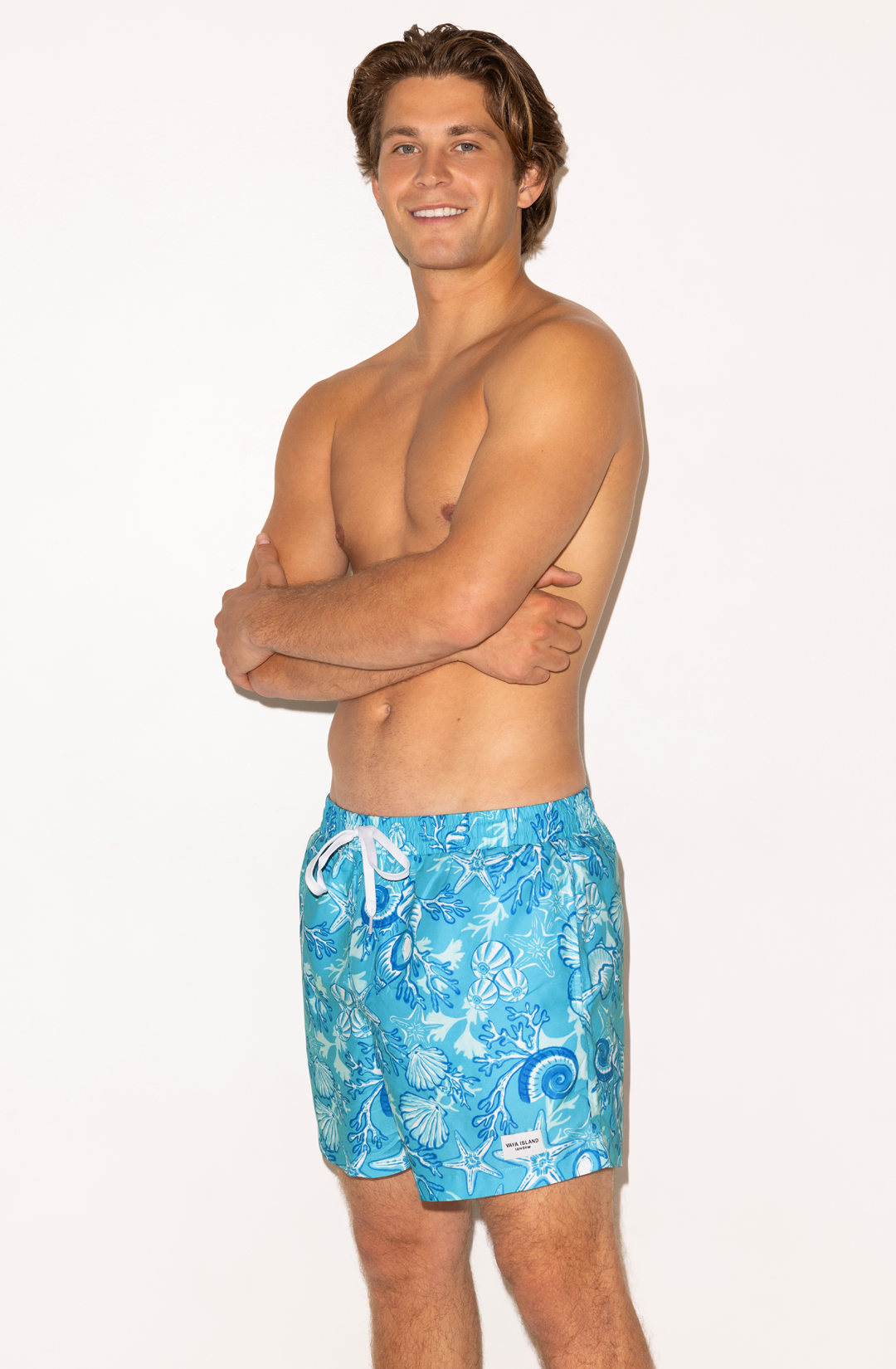 Mens Swim Trunks (Blue Lagoon)