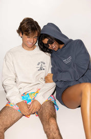 Unisex Vintage Embroidered Flagship Crewneck