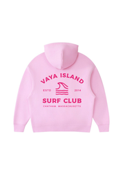 Vaya Island Embroidered Surf Club Hoodie (Pink)