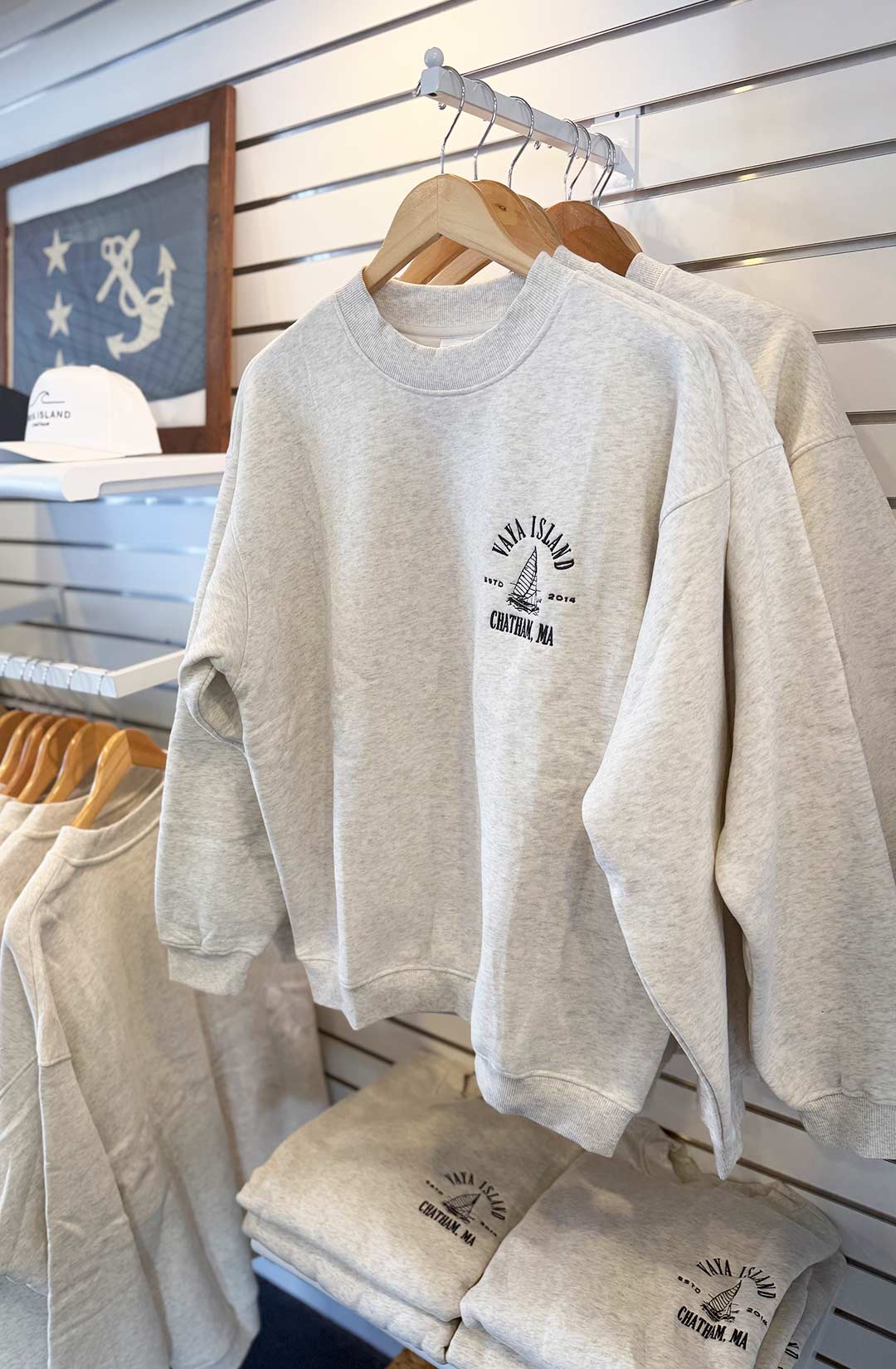 Unisex Vintage Embroidered Flagship Crewneck