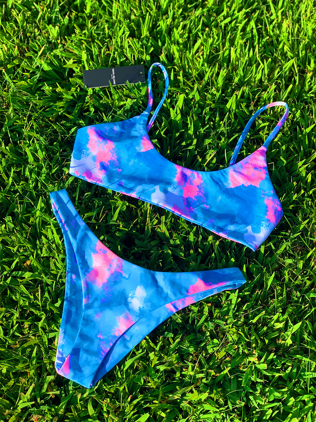 Oasis Top (Blue Tie Dye)