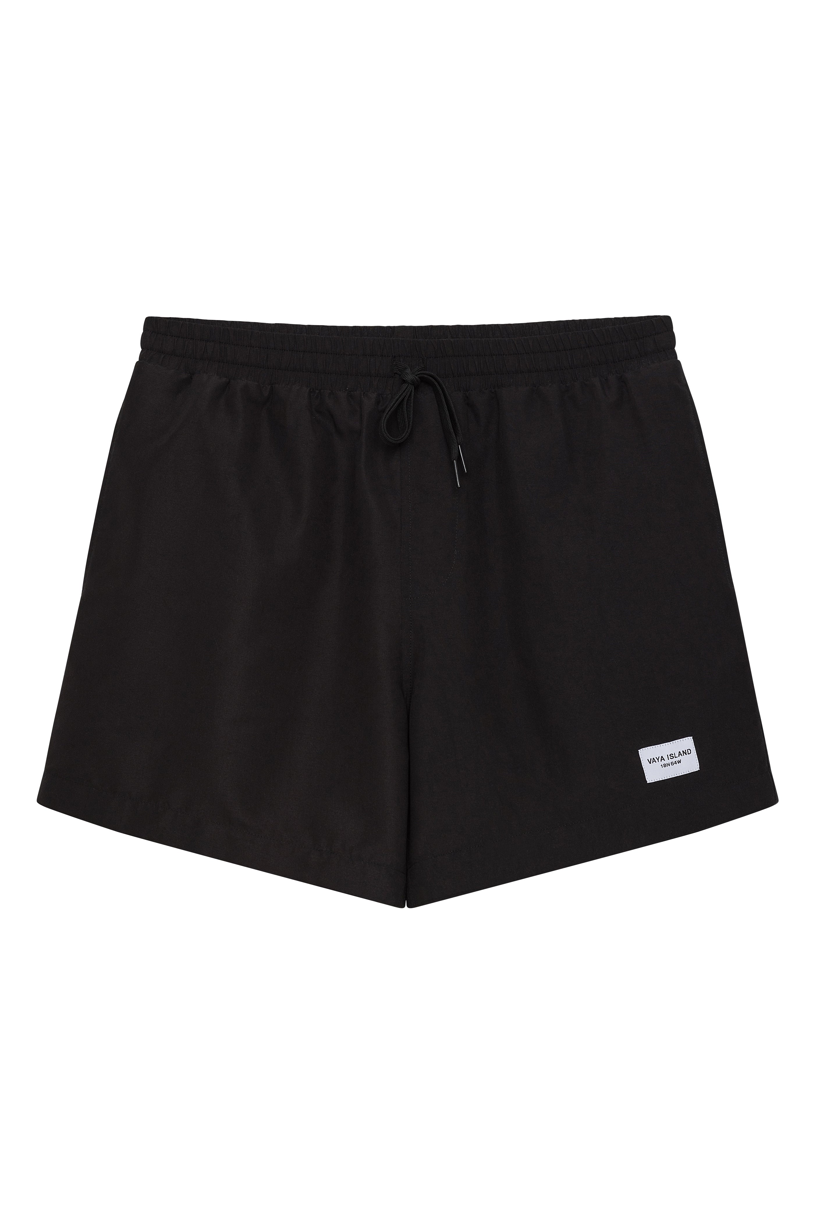 Mens Swim Trunks (Black)